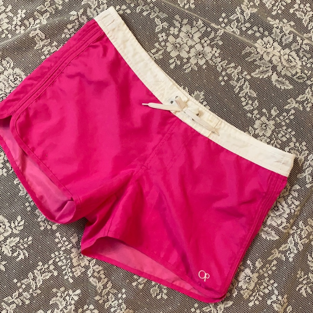 OP HOT PINK BOARD SHORTS SWIM SHORTS SZ XL 14-16